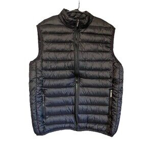 Alpine Swiss Mens XL Clark Lightweight Down Alternative Puffer Vest Black NWT